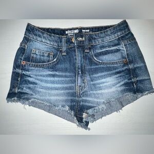 Vintage Mossimo Supply Co. Women's Blue Denim Cut Jean Shorts
